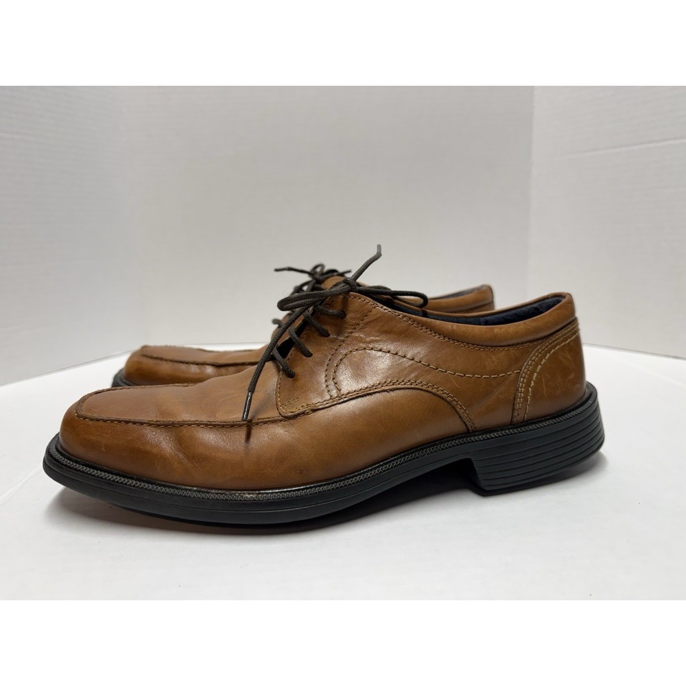Nunn Bush Lites Mens Brown Leather Bicycle Toe Oxford Dress Shoes 84572 Size 8M